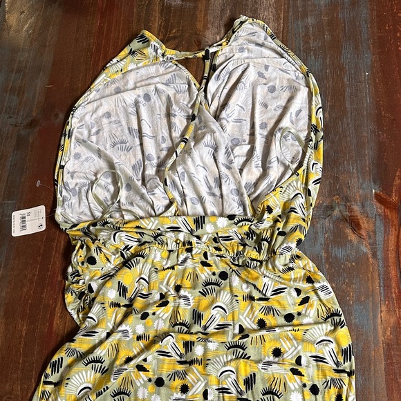 Free People Halter Maxi Dress NWT Medium Fun Print - Picture 9 of 11